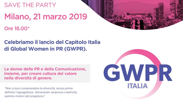 A Milano il lancio del Capitolo Italiano di Global Women in PR (GWPR)